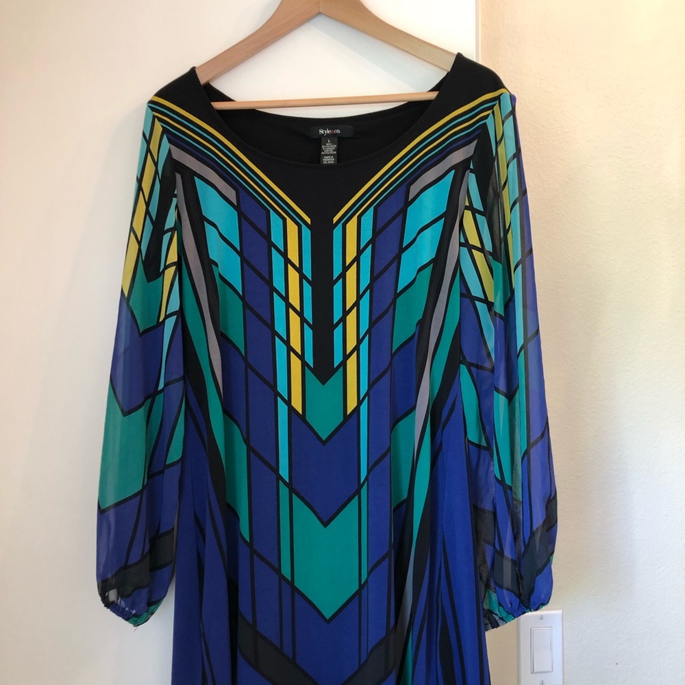 Colorful shift dress